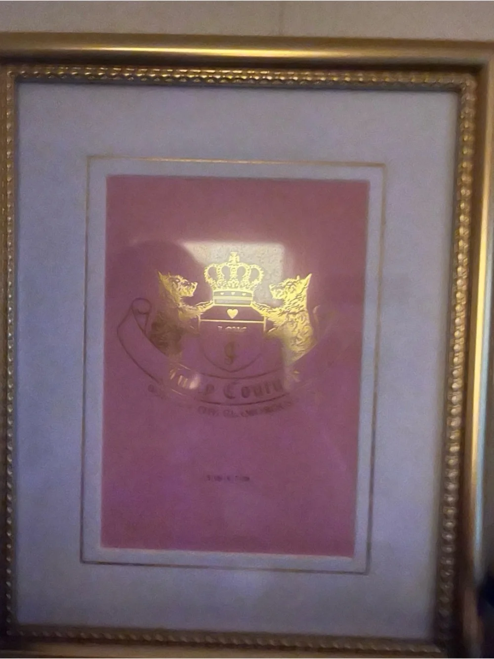 Juicy Couture Pink and Gold Frame - Juicy Couture